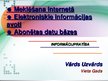 Prezentācija 'Bibliotēkzinātne: informācijas meklēšana internetā, elektroniskie informācijas a', 1.