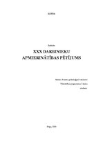 Referāts 'Darbinieku apmierinātības pētījums', 1.