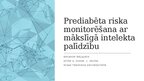 Prezentācija 'Prediabēta riska monitorēšana ar mākslīgā intelekta palīdzību', 1.