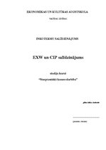 Konspekts 'EXW un CIP inkotermu raksturojums un salīdzinājums', 1.