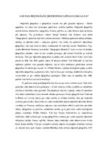 Eseja 'Kad bija reģionālās ģeogrāfijas uzplaukuma laiks?', 1.