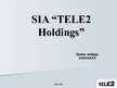 Referāts 'Risku analīze uzņēmumā "TELE2"', 1.