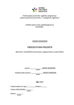 Prakses atskaite 'Amatieru basketbola komandas sagatavošana sacensībām', 1.