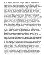 Eseja 'Special Education', 1.