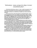 Eseja 'Reformācija - jaunas, progresīvas idejas vai tautu sanaidošanas plāns?', 1.