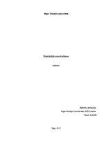 Referāts 'Statistiskā novērošana', 1.