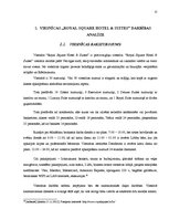 Prakses atskaite 'Viesnīcas "Royal Square Hotel & Suites" mārketinga pakalpojumu analīze', 12.