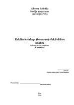 Referāts 'Reklāmkatalogu (banneru) efektivitātes analīze', 1.