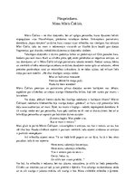 Konspekts 'Mans Māris Čaklais. Man tuvais Māra Čaklā daiļradē', 1.