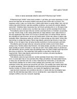 Konspekts 'Cēloņi un sekas savstarpējo attiecību sadursmē Rūdolfa Blaumaņa lugā "Indrāni"', 1.