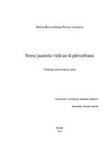 Referāts 'Stress jauniešu vidū un tā pārvarēšana', 2.