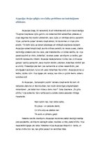 Eseja 'Aspazijas dzeja - spilgta sava laika problēmu un izaicinājumu atklāsme', 1.