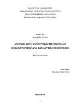 Diplomdarbs 'Amonija jonu koncentrāciju sezonālo izmaiņu noteikšana Daugavpils ūdenstilpēs', 1.