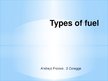 Prezentācija 'Types of Fuel', 1.
