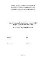 Referāts 'Akciju sabiedrības "Latvijas valsts meži" peļņas analīze 2012.-2015.gadam', 1.