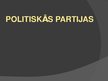 Prezentācija 'Politiskās partijas', 1.