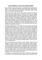 Eseja 'Kas mūsdienās ir īsta un kas - maldīga vērtība?', 1.