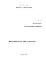 Referāts 'Karjeras attīstības teoriju apskats un salīdzinājums', 1.
