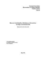 Konspekts 'Resursu ierobežotība, izlietošanas alternatīvas ', 1.