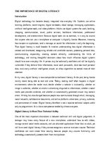 Eseja 'The importance of digital literacy', 1.