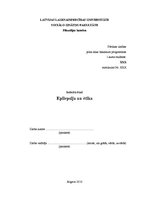 Referāts 'Epilepsija un ētika', 1.