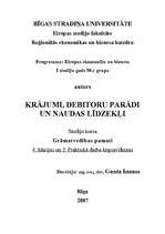 Konspekts 'Krājumi, debitoru parādi un naudas līdzekļi', 1.
