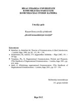Konspekts 'Ievads komunikācijas teorijās', 1.