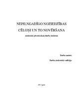 Referāts 'Nepilngadīgo noziedzības cēloņi un to novēršana', 1.