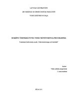 Konspekts 'Roķēnu ūdenskrātuves vides monitoringa programma', 1.