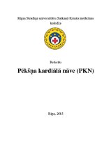 Referāts 'Pēkšņa kardiāla nāve', 1.