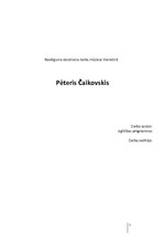 Referāts 'Pēteris Čaikovskis', 1.
