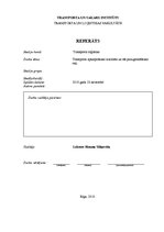 Referāts 'Transporta apkalpošanas kvalitāte un tās paaugstināšanas ceļi', 1.