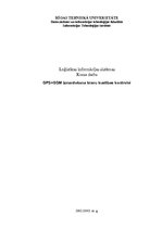 Referāts 'GPS un GSM izmantošana kravu kustības kontrolei', 1.