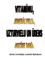 Konspekts 'Vitamīnu, minerālvielu, uzturvielu un ūdens nozīme dabā', 1.