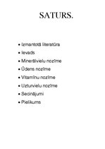 Konspekts 'Vitamīnu, minerālvielu, uzturvielu un ūdens nozīme dabā', 2.