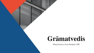 Prezentācija 'Grāmatvedis', 1.
