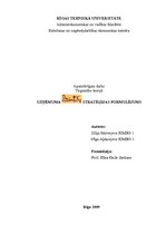 Konspekts 'Uzņēmuma "Dzintars" stratēģijas formulējums', 1.