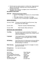 Paraugs 'Curriculum Vitae', 2.