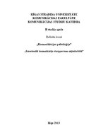 Konspekts 'Emocionālā komunikācija starppersonu mijiedarbībā', 1.