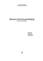 Referāts 'Ģimenes attiecību psiholoģija', 1.