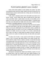 Eseja 'Kurā bankā glabāt savu naudu?', 2.