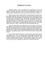 Konspekts 'Healthcare in Latvia', 1.