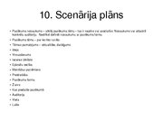 Konspekts 'Pasākumu organizācija', 10.