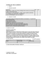 Konspekts 'Atomu un vielu uzbūve', 1.