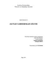 Referāts 'Jaunais sabiedriskais līgums', 1.