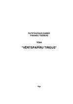 Referāts 'Vērtspapīru tirgus', 1.