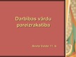 Prezentācija 'Darbības vārdu pareizrakstība', 1.