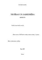 Referāts 'Tiesības un sabiedrība', 1.