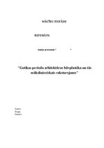 Referāts 'Gotikas perioda arhitektūras būvplastika un tās mākslinieciskais raksturojums', 1.