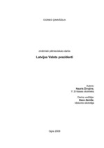 Referāts 'Latvijas Valsts prezidenti', 1.